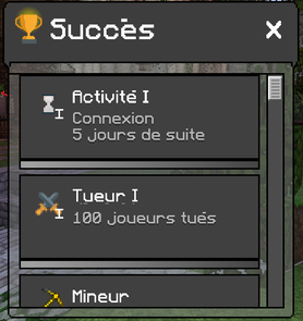 Succès avec les Viking Armement Pvp Pack pour NationsGlory